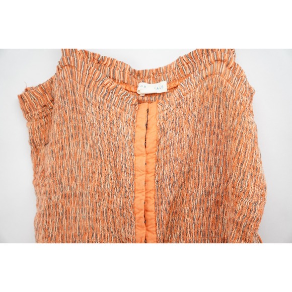 VGC Aeropostale Jumper Womens M Medium Orange Wide Leg Shirred Adjustable Straps - Picture 2 of 6